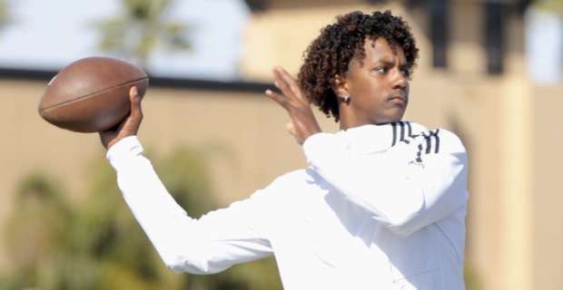 Jaden Rashada, one of the top quarterbacks in the 2023 college football recruiting cycle, committed to the Miami Hurricanes.